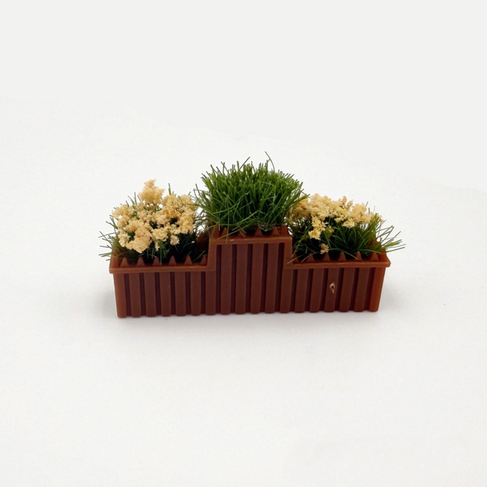 Terracotta Pot - 1:12 Maßstab Puppenhaus Künstliche Blumen 10